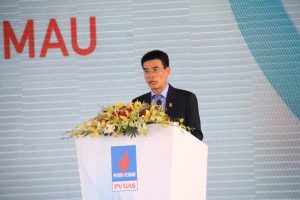 Tổng giám đốc PV GAS Dương Mạnh Sơn báo cáo về quá trình thực hiện dự án