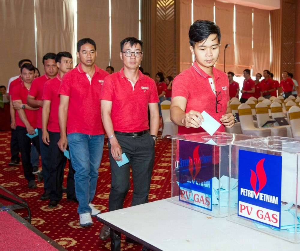 CBCNV KCM bỏ phiếu kín, đánh giá về sự hài lòng với VHDN công ty